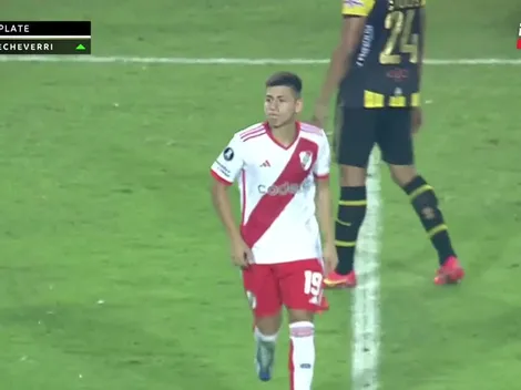 Echeverri, el cambio que salvó a River en su debut por Libertadores
