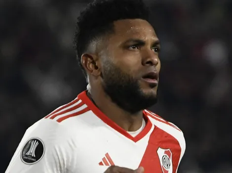 Los goles de Miguel Borja para el triunfo de River ante Táchira