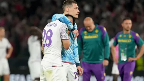 Martínez Quarta no pudo contener las lágrimas tras la derrota. Foto: Espn