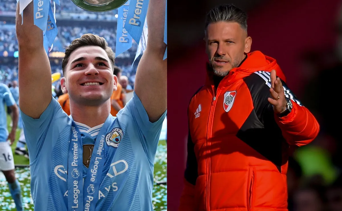 Julián Álvarez habló de Martín Demichelis.