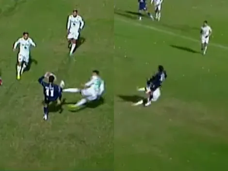 VIDEO | Nahuel Gallardo pegó un patadón y vio la roja en la caída de Sarmiento (J)