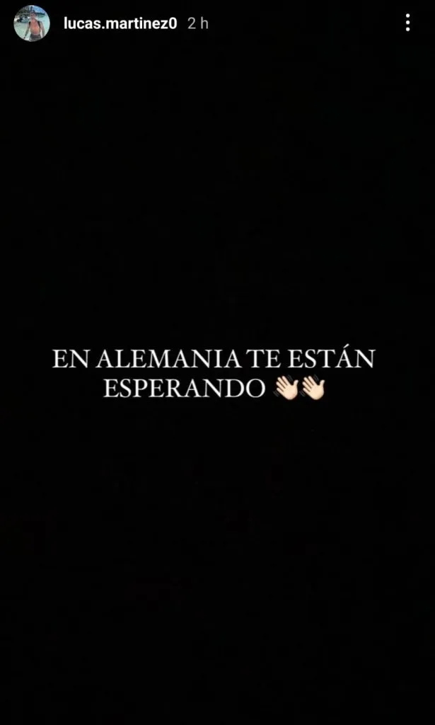 El mensaje del hermano de David Martínez contra Demichelis en Instagram. Foto: Captura