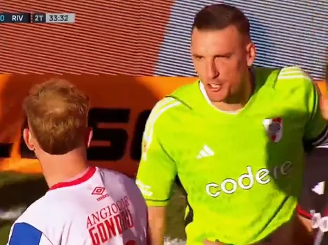 "Me la quisiste picar": el extraño enojo de Armani en pleno partido