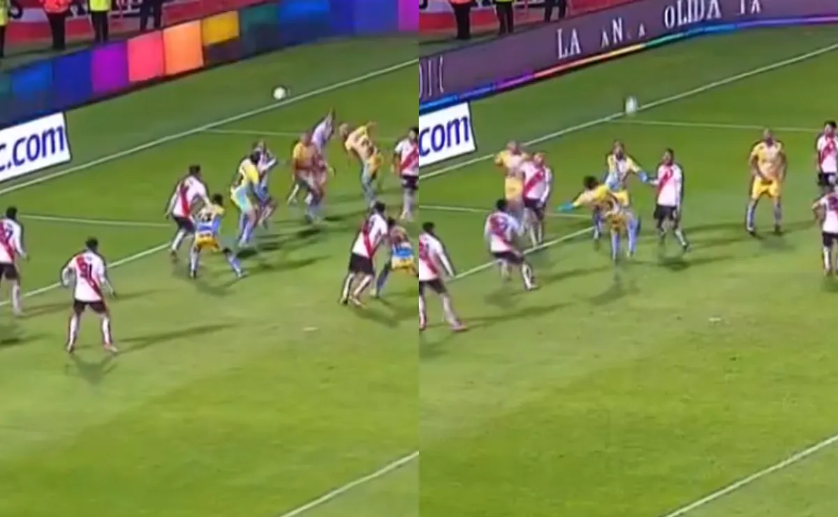 El gol de Temperley ante River por Copa Argentina (Foto: Captura de tv)