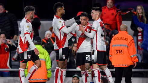 Los jugadores de River, a puro festejo-