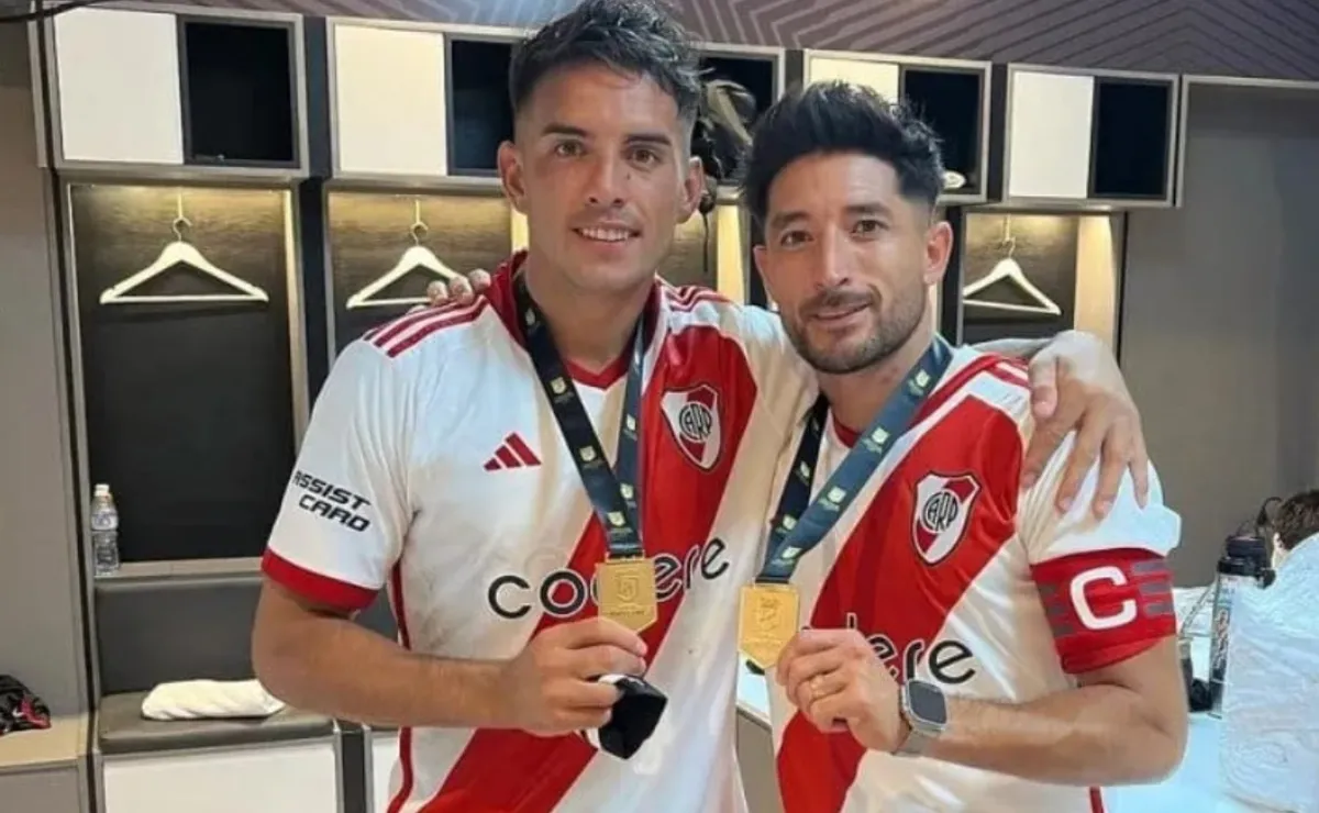 Milton Casco y Enzo Díaz en River.