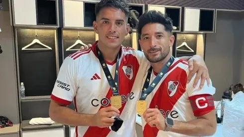 Milton Casco y Enzo Díaz en River.