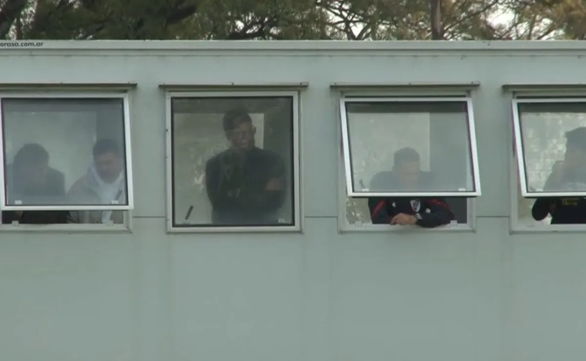 Demichelis presente en el partido de reserva.