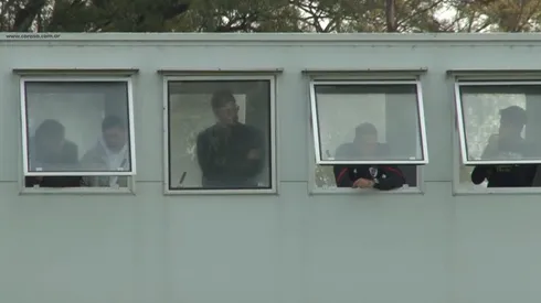 Demichelis presente en el partido de reserva.