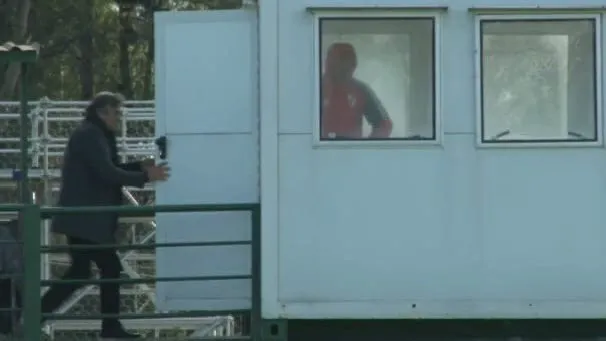 Francescoli presente en el partido de reserva. (Foto: @RiverRMG)