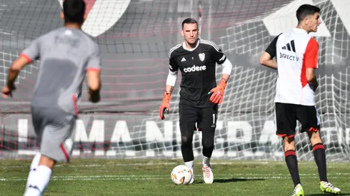 Armani en un entrenamiento de River. Foto: Prensa River.