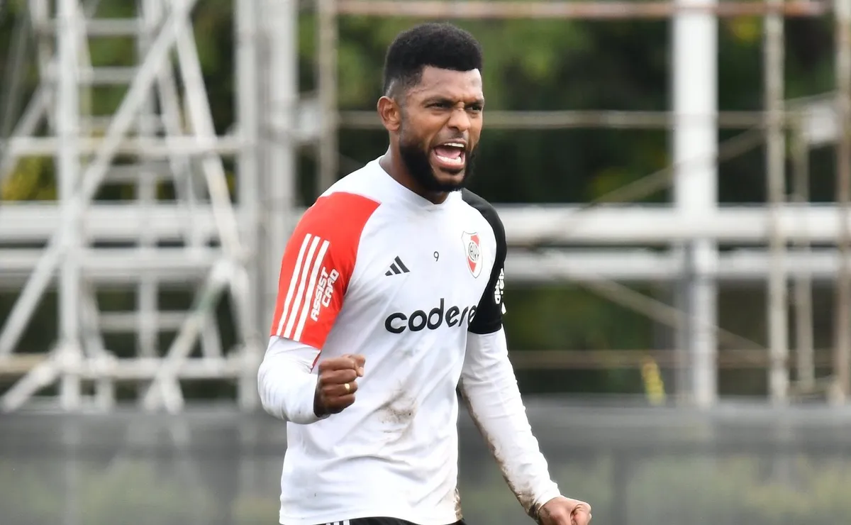 Borja fue el goleador de River en la Copa LPF. Foto: Prensa River.
