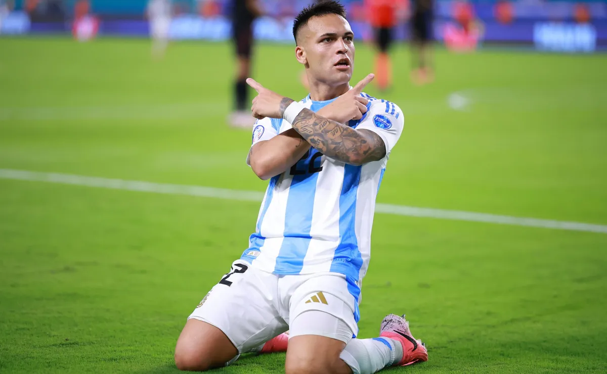 Los goles de Lautaro Martínez contra Perú (Getty)