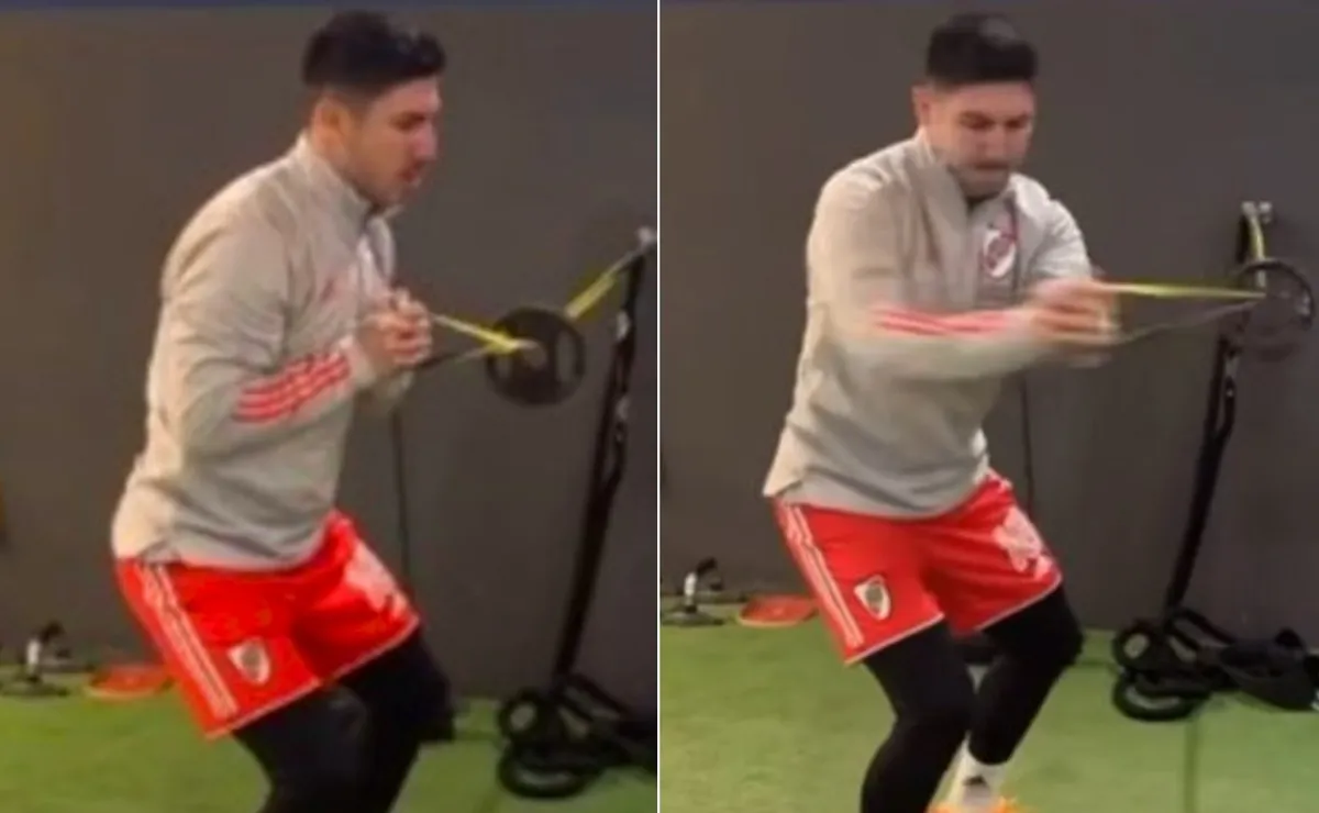 El ex delantero del Más Grande se mostró hace unos días entrenando por su cuenta con ropa del club.