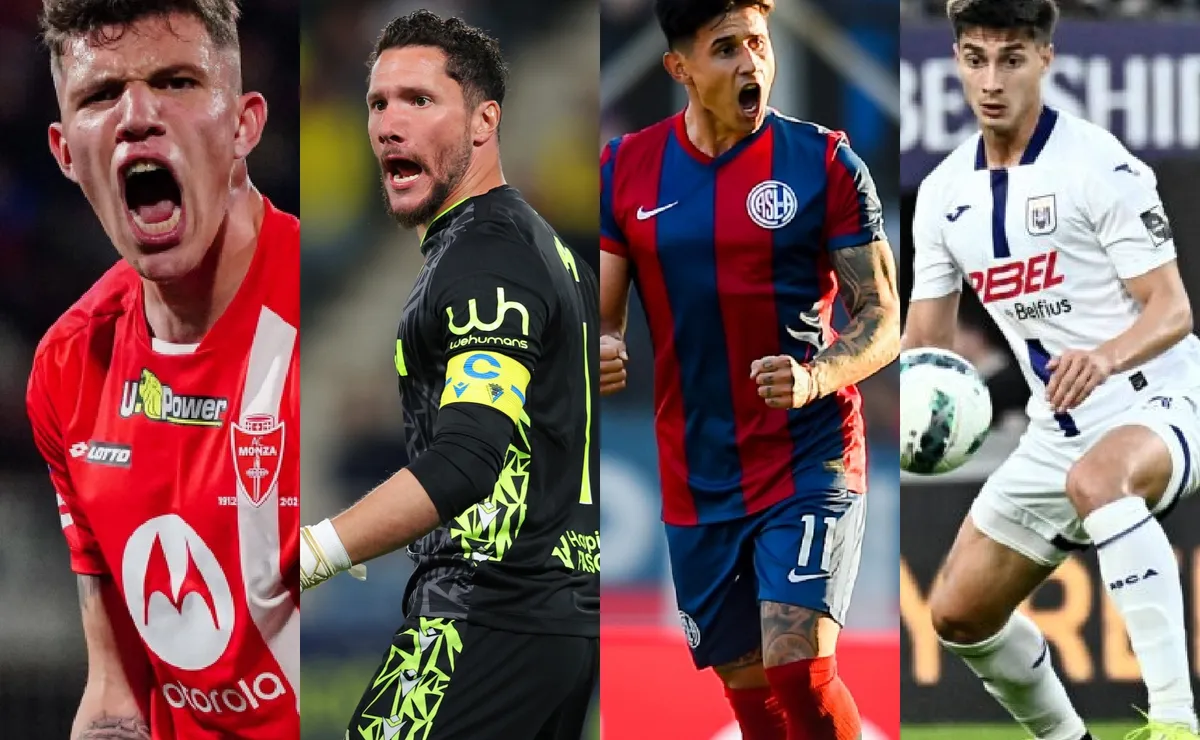 Los cuatro refuerzos de River, más Peña Biafore que ya era del club.