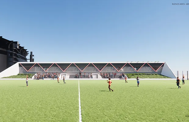 El nuevo polideportivo tendrá varios sectores nuevos. (Prensa River)