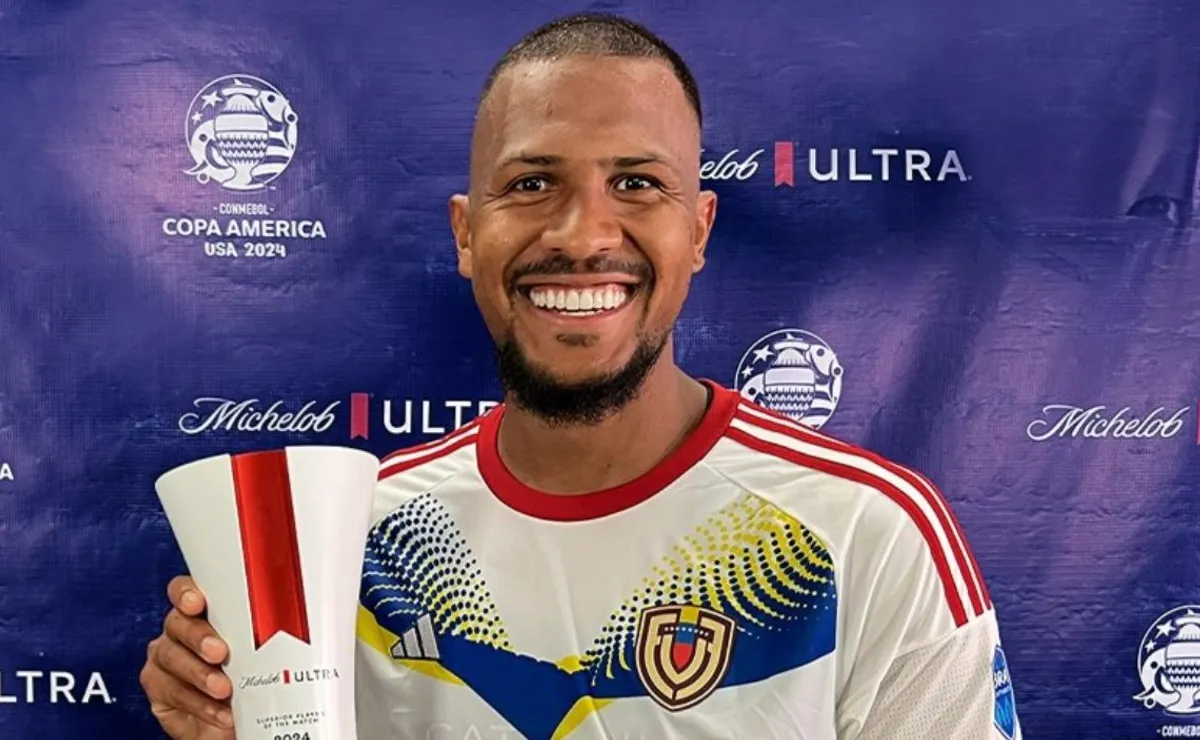 Salomón Rondón fue la figura de Venezuela ante Ecuador