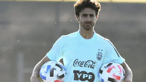Pablo Aimar es actualmente el ayudante de campo de Scaloni.