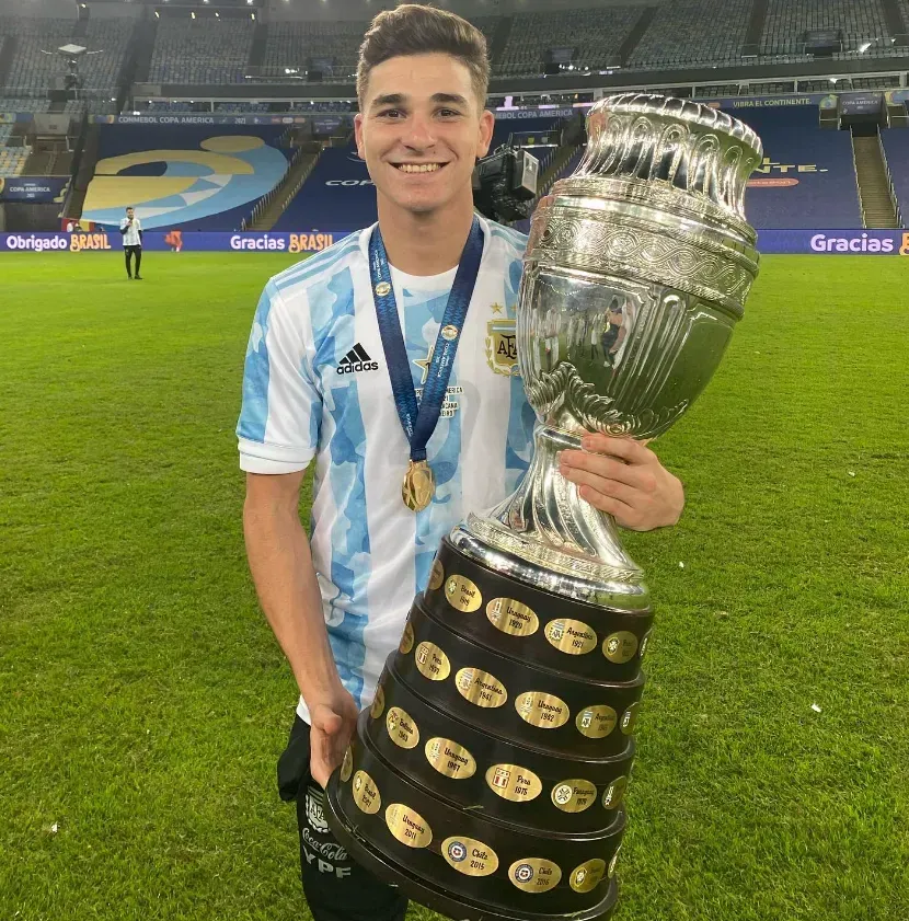Julián, con su primera Copa América en 2024.