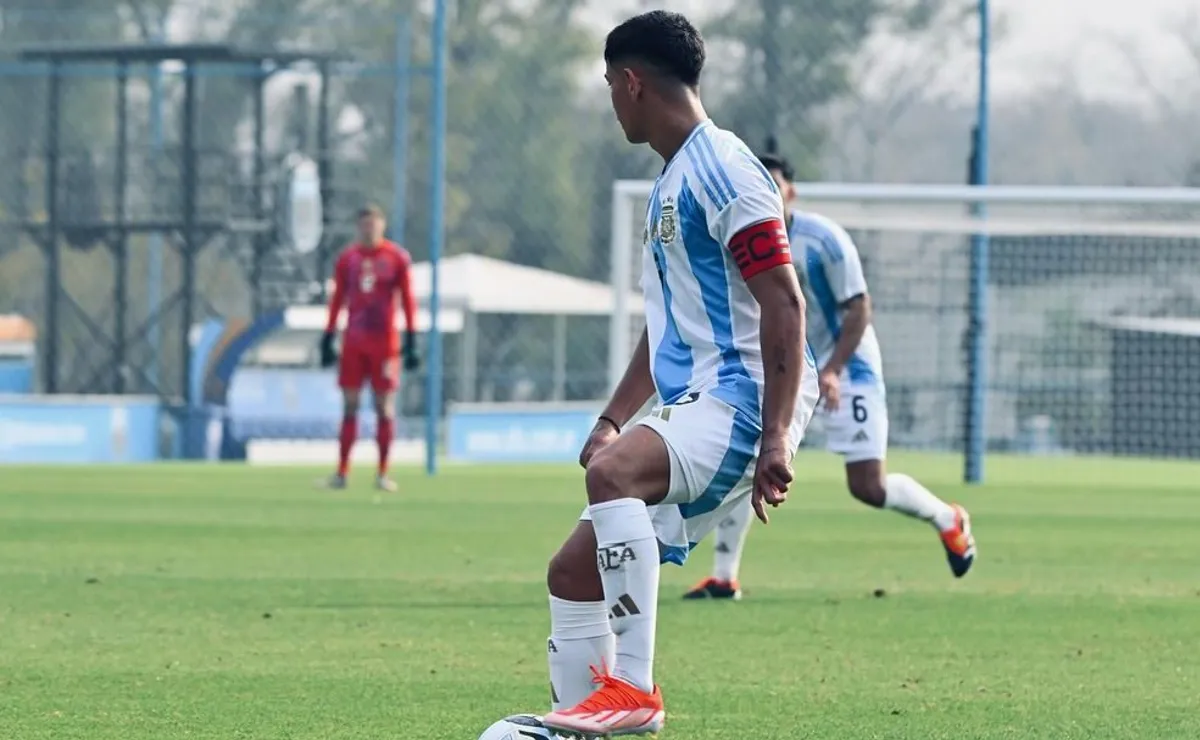 Julio Soler, jugador de la Selección Argentina Sub 20 (Foto: Instagram).
