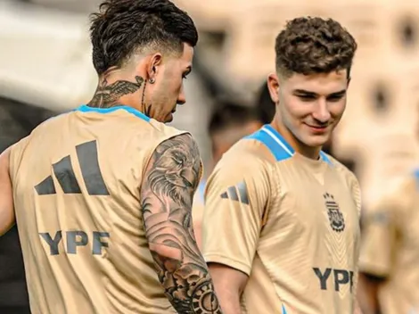 Julián Álvarez posó con la camiseta de la Selección: el detalle antes de la Copa América
