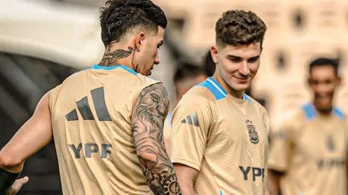Enzo y Julián Álvarez se preparan para la Copa América.