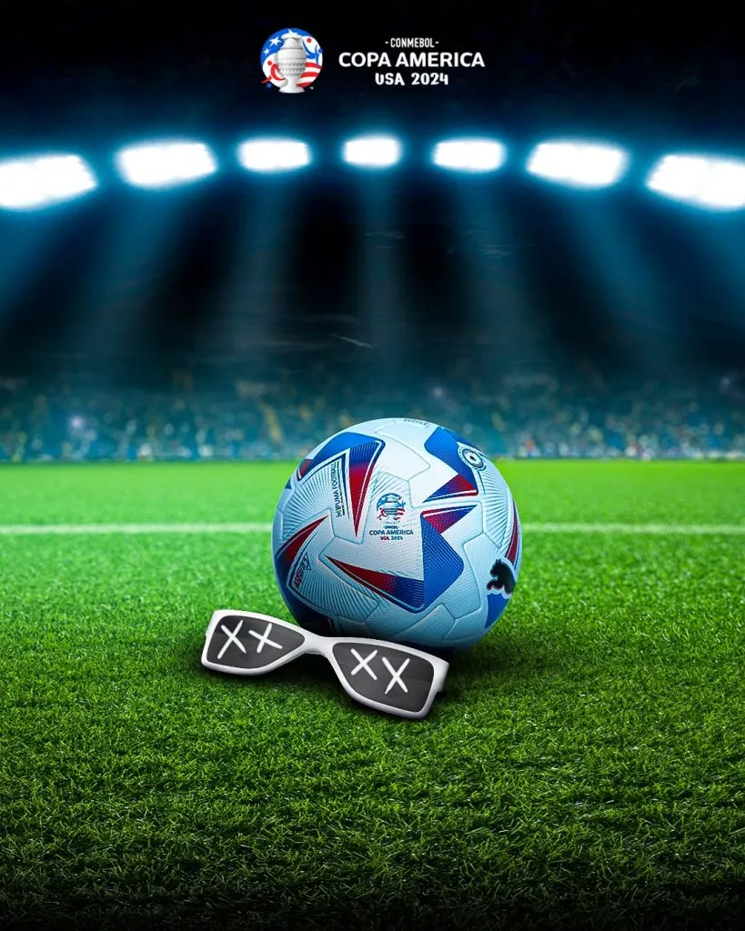 La publicación que compartió la Copa América.