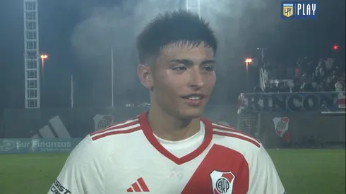 La felicidad de Agustín Ruberto, que eligió jugar en la Reserva antes de irse de vacaciones.