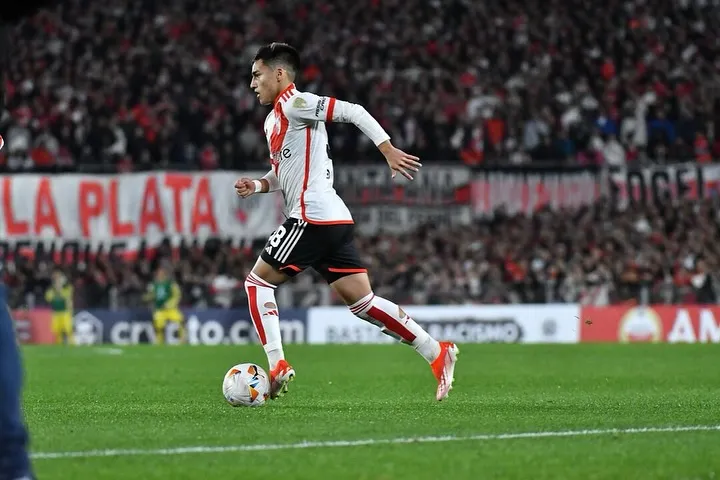 Ian Subiabre. El juvenil de River Plate es una de las joyas de la cantera y ya suma minutos en Primera. (FOTO: INSTAGRAM/@iansubiabre)