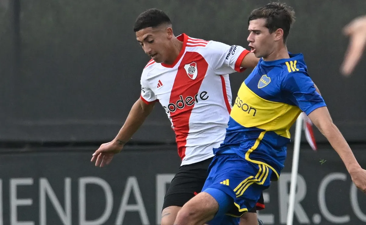 Lautaro Godoy, una de las grandes figuras de River en el superclásico de Reserva del torneo pasado.
