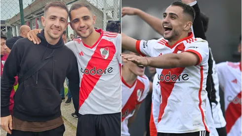 Leandro Peña Biafore reveló que jugó con los botines de su hermano, que venía de marcar un gol.