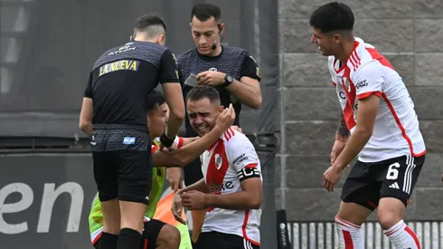 Leandro Peña convirtió un gol frente a Boca