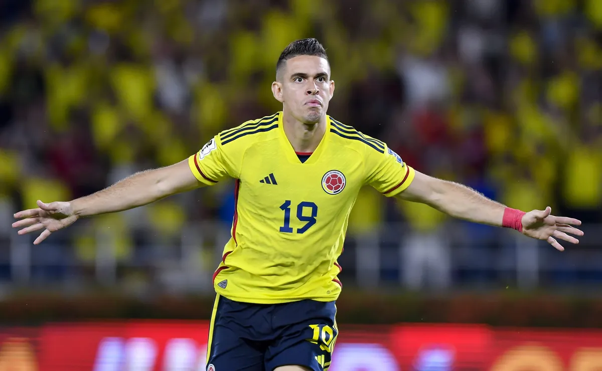 El ex River Borré convirtió un golazo en Colombia (Getty).