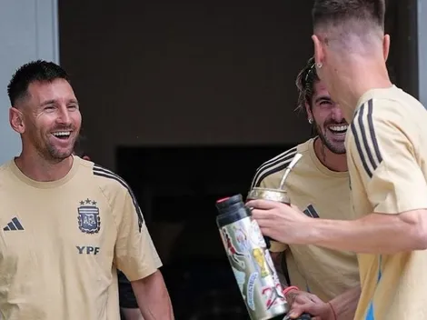 El detalle en el termo de Lo Celso que enloqueció a los hinchas de River