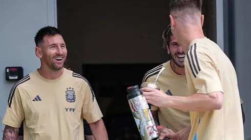 El detalle en el termo de Lo Celso que enloqueció a los hinchas de River.