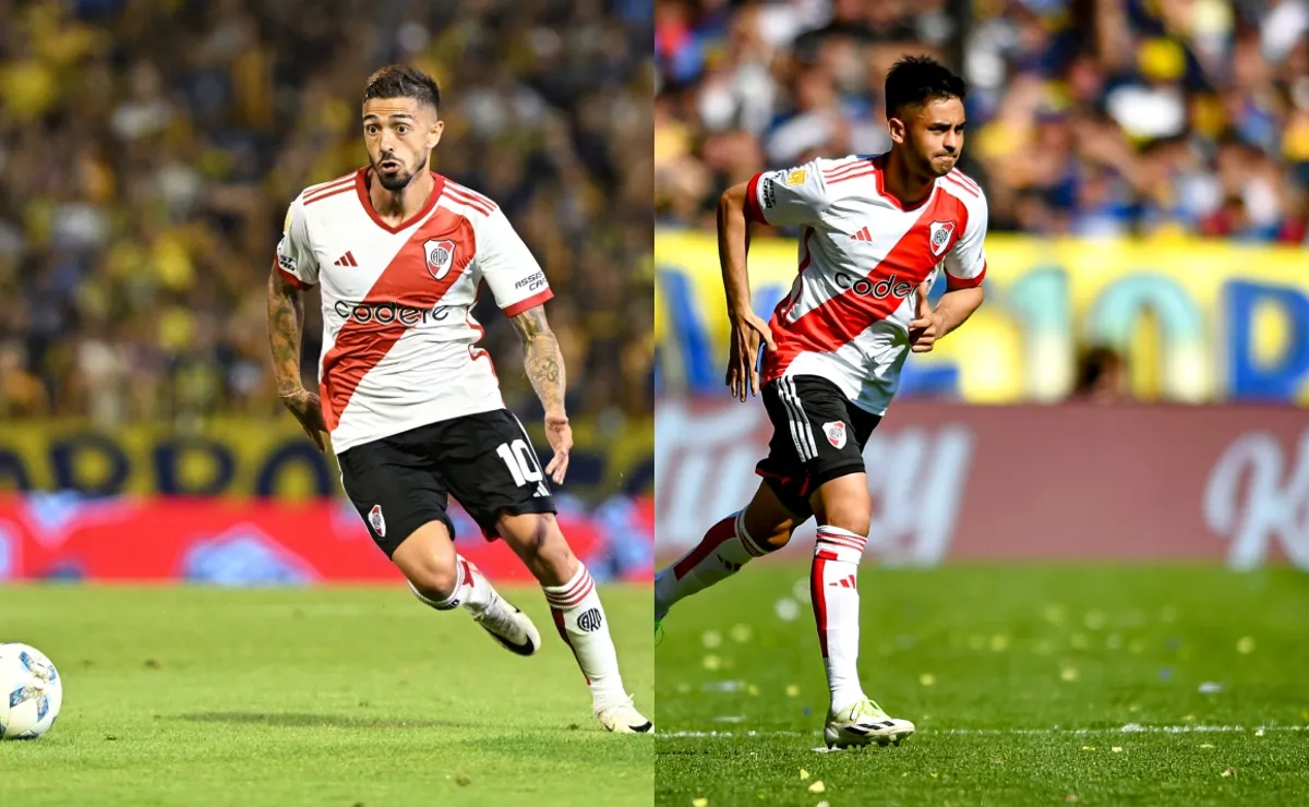 Manu Lanzini y Pity Martínez comenzaron a trotar.