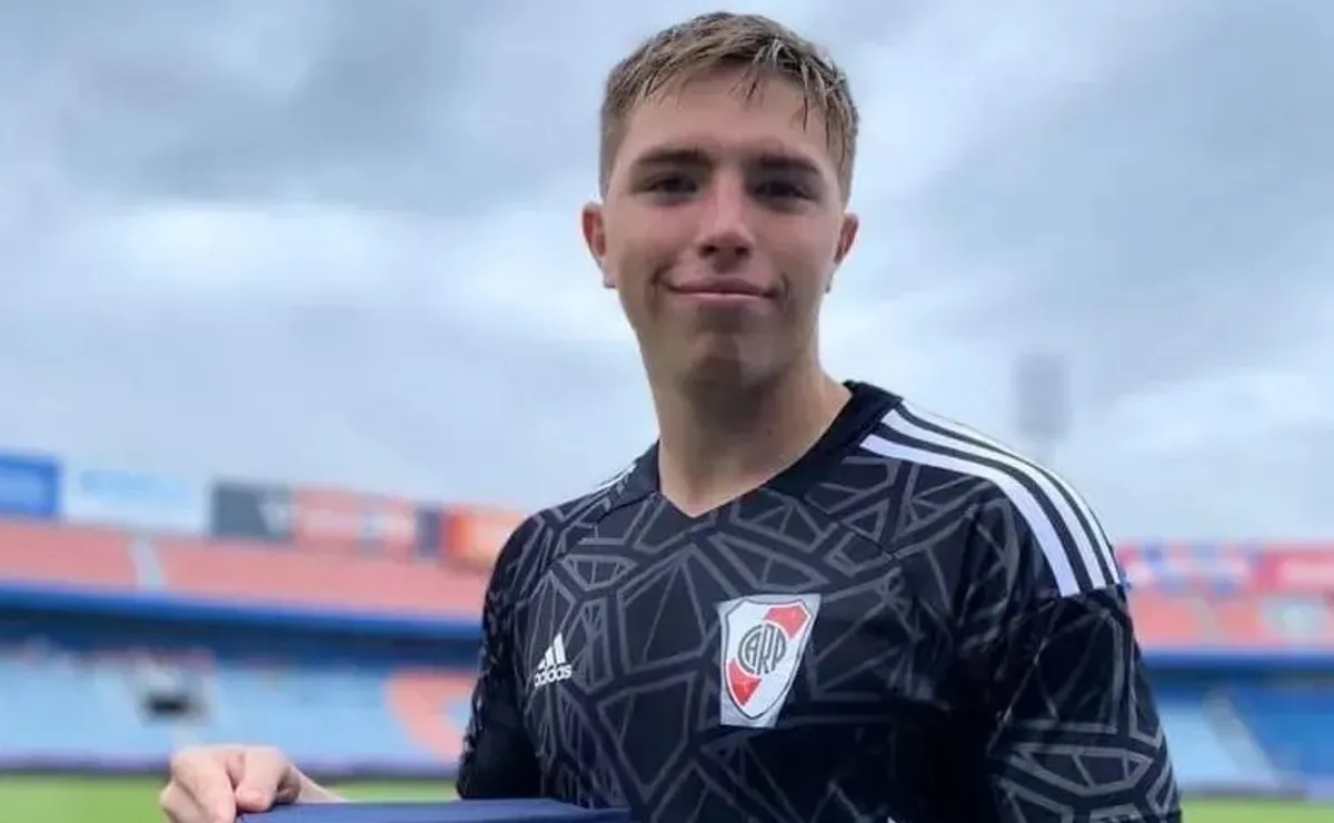 Jeremías Martinet debutó en la Reserva de River.