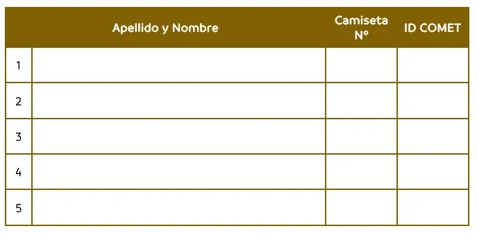 Planilla oficial para informar a Conmebol los cambios en la lista de buena fe de la Copa Libertadores 2024 de cara a los octavos de final.