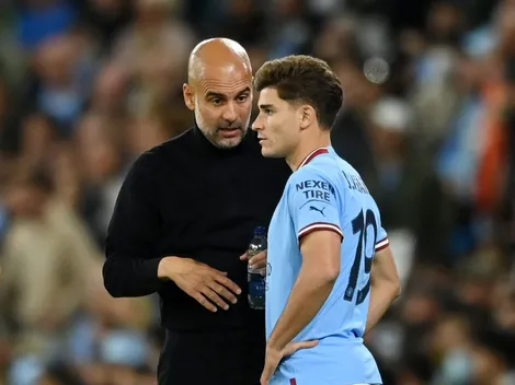 Guardiola fue tajante y le contestó a Julián Álvarez: "Que lo piense"