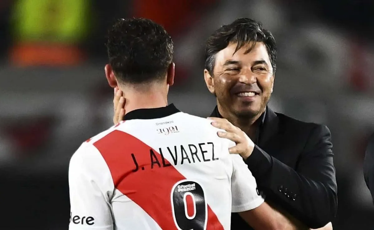 Julián Álvarez habló de Gallardo.