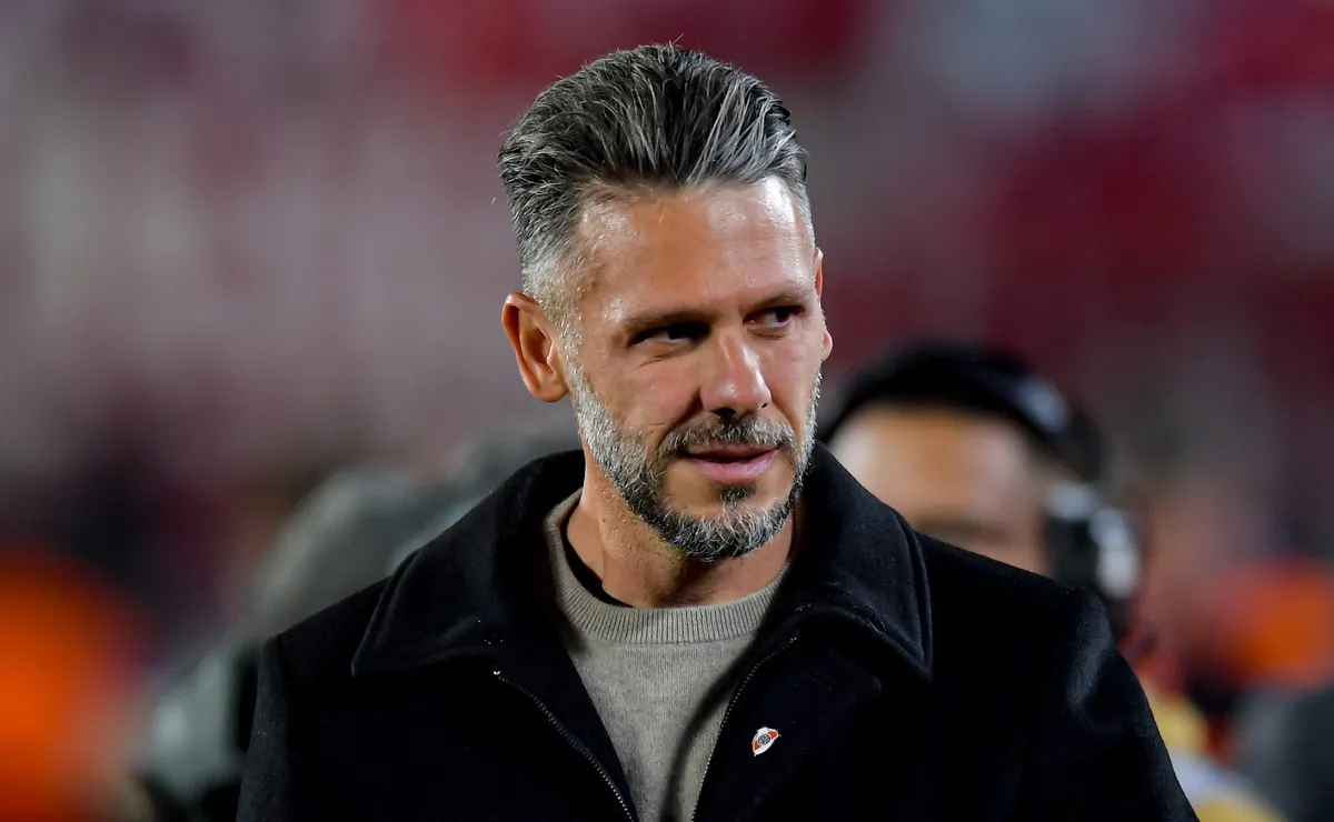 Demichelis y un palo para la prensa.