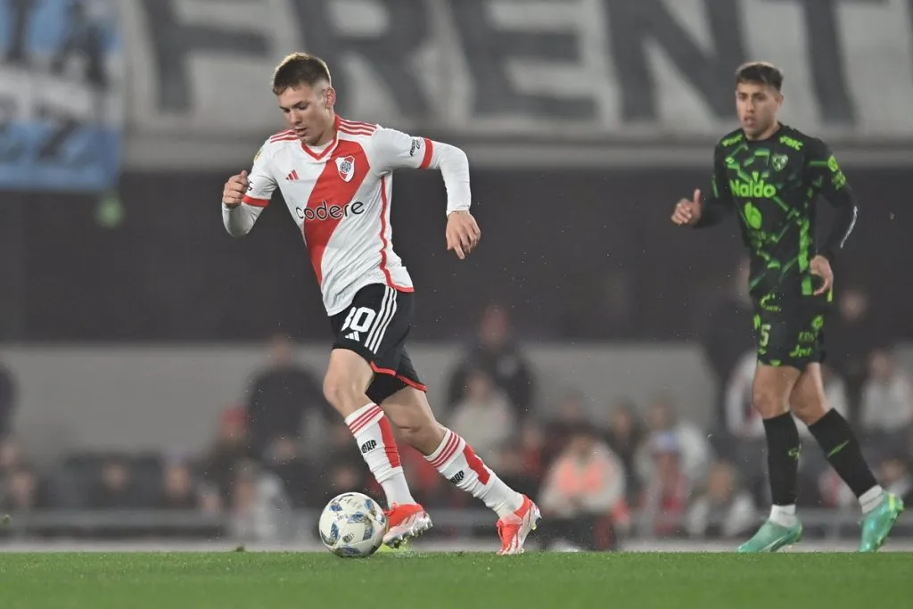 Franco Mastantuono en acción. (Foto: Prensa River)