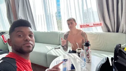 Borja subió una historia a horas del partido ante Sarmiento.