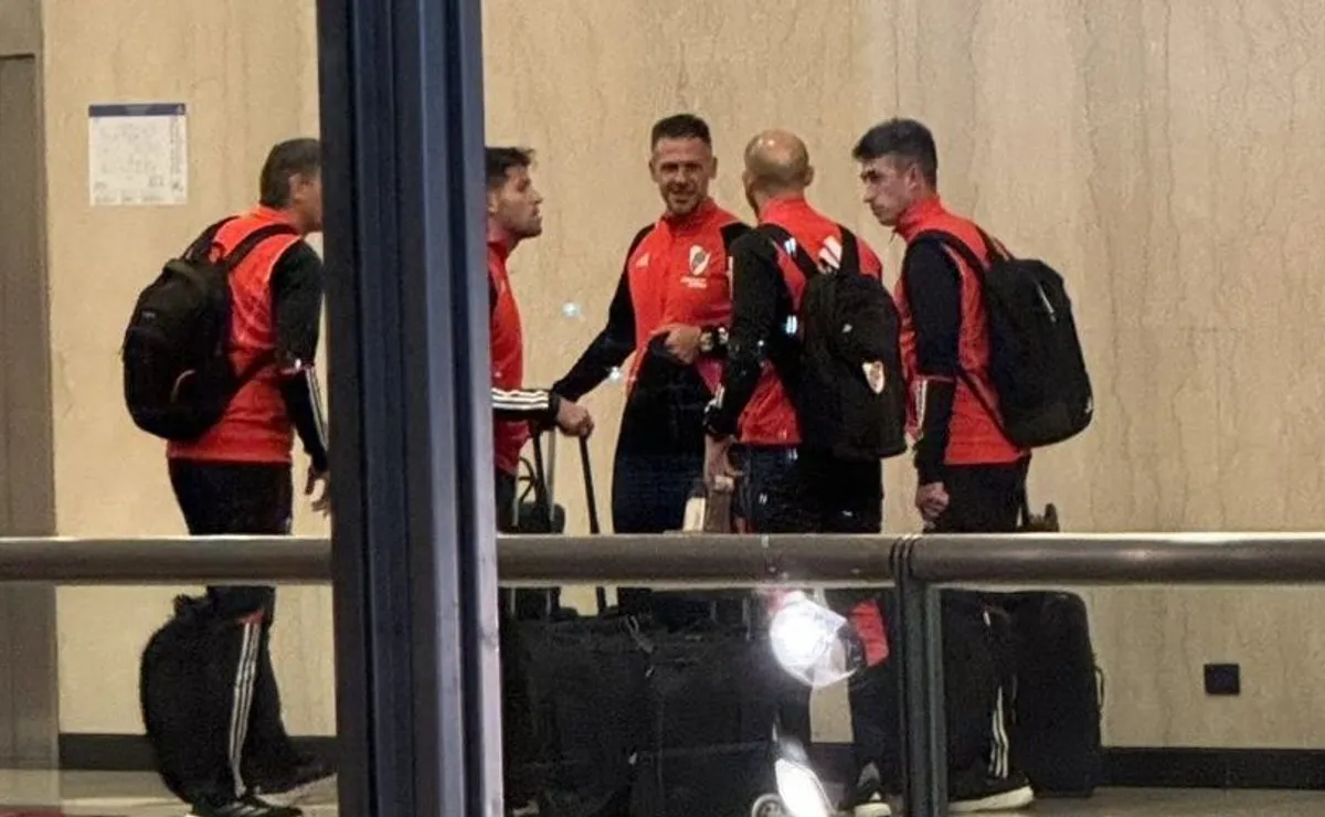 Demichelis en la concentración en Puerto Madero.