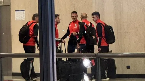 Demichelis en la concentración en Puerto Madero.