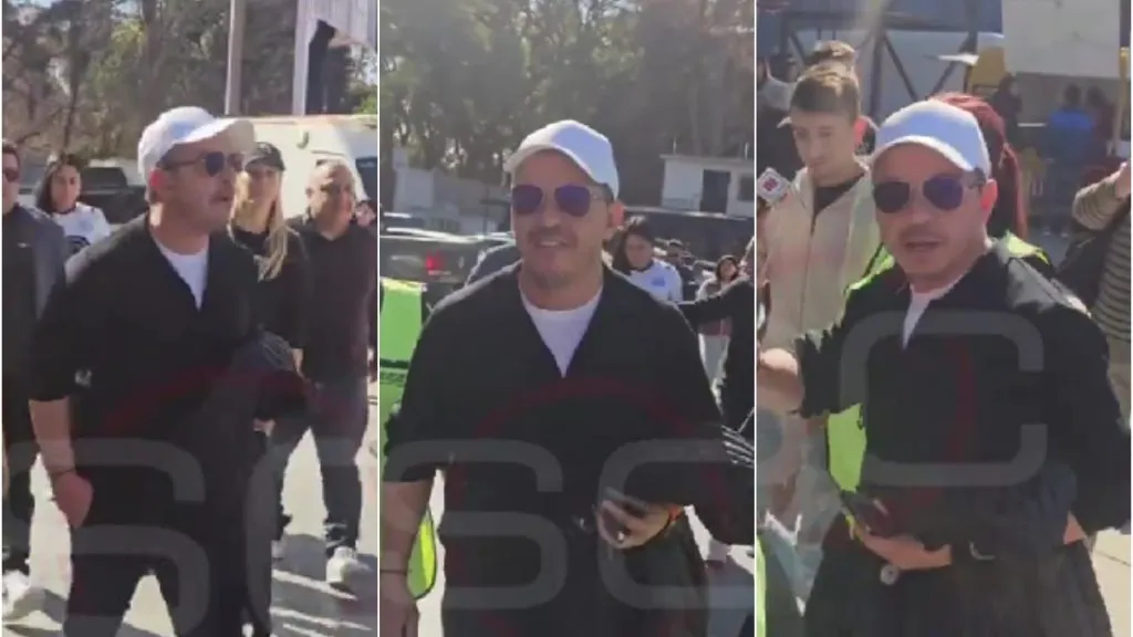 El Muñeco, presente en  Mendoza para acompañar a su hijo.