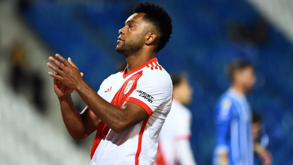 Borja puso el gol de River ante Godoy Cruz.