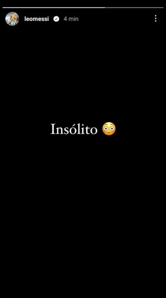 La reacción de Lionel Messi al escandaloso Argentina vs Marruecos de los Juegos Olímpicos París 2024 (FOTO: INSTAGRAM/ @leomessi).