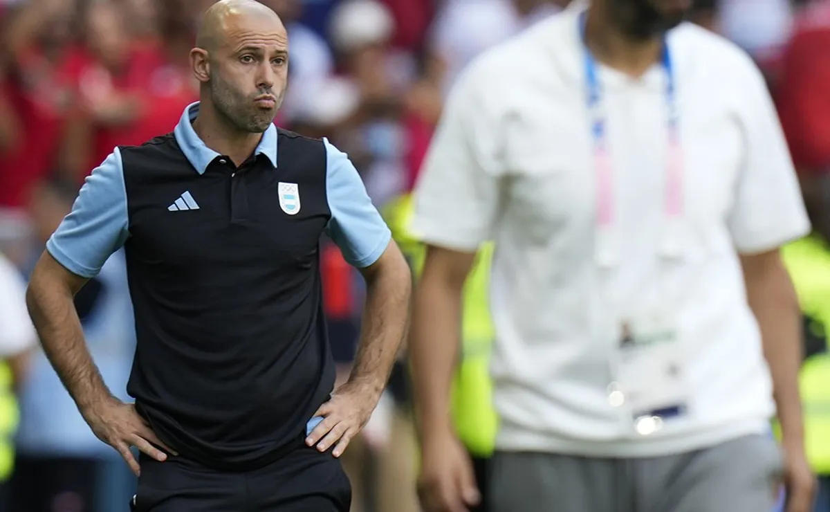 Javier Mascherano, entrenador de la Selección Argentina Sub 23 en los Juegos Olímpicos París 2024.