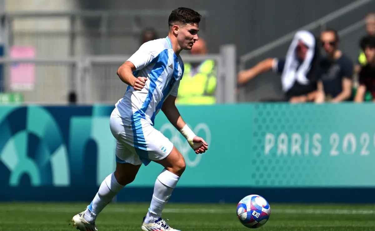 Julián Álvarez en acción ante Marruecos. (Foto: Getty).